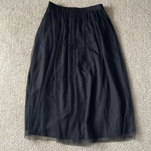 J Crew Tulle Black Skirt S